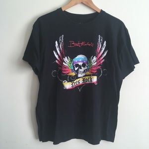 Bret Michaels | Pets Rock Black Band Tee Large